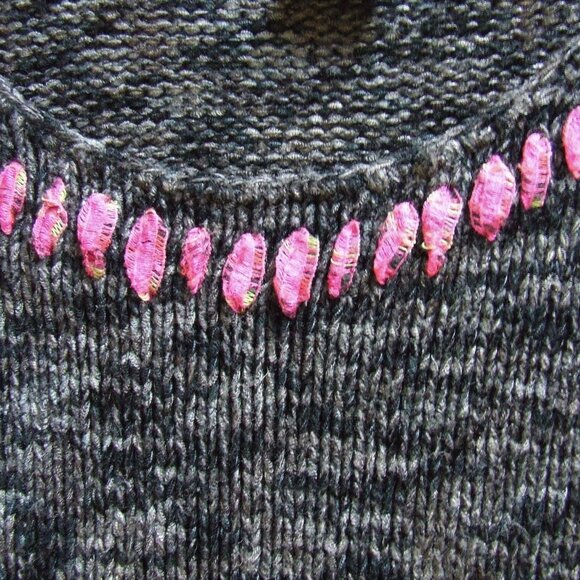 Sigrid Olsen Sport sweater vest tank top sleeveless grey and black shirt medium - Picture 7 of 9